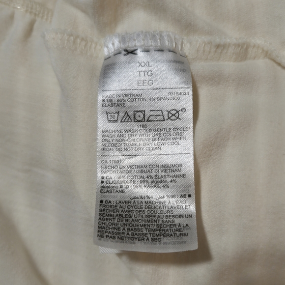 Old Navy Sleeveless Fit & Flare Tiered Slub-Knit Dress Creme De La Crem XXL - Picture 5 of 5